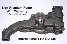 International T444E Water Pump, 1831676C92, 1889249C91